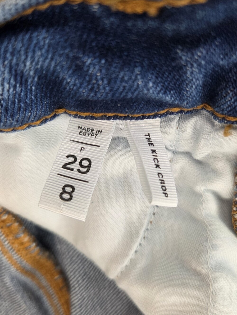 LOFT Kick Crop Jeans Size 29/8 Medium Wash Flare Cropped Denim High Rise - Picture 2 of 10